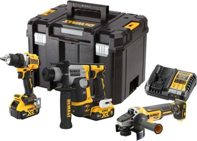 Set veglash pa kabllo DeWALT DCK355P2T-QW, 18V, Type C Euro plug, i verdhë