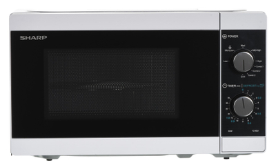 Furrë me mikrovalë Sharp YC-MG01EW, 20L, grill, mekanike, e bardhë
