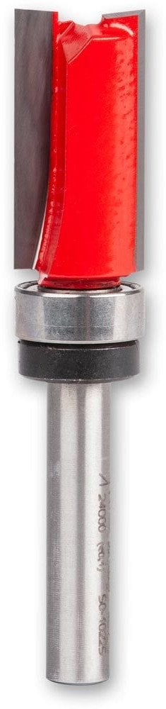 Frezë drejtëzuese Freud Pro me rul sipër (Top Bearing Flush Trim), diametër 12.7mm, gjatësi 25.4mm, shank 6.35mm