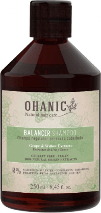Shampo flokësh Ohanic Balancer, rregullon pH‑në e skalpit, 250 ml