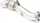 Downpipe BMW N20 F20 F21 F22 F23 F30 F31 F32 F33 F36, 76mm, çelik inox