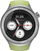 Ora e zgjuar Motorola Moto Watch, 1.43" OLED, GPS, argjend me rrip jeshil