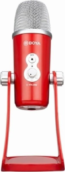 Mikrofon USB Boya BY-PM700R, kondensator, 24-bit 48 kHz, i kuq