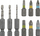 Set shpuese dhe vidhosje Wolfcraft FLIPBIT, 9 copa, shank 1/4", shumëngjyrësh
