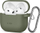 Këllëf silikoni Tech-Protect për Apple AirPods 4, me grep, jeshile ulliri