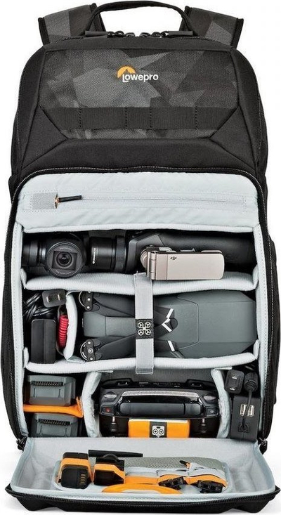 Ранец за дрон Lowepro DroneGuard BP 250, за DJI Mavic Pro, со простор за лаптоп 15", црн