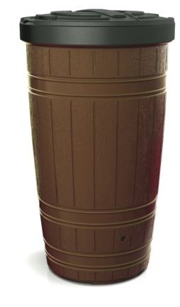 Kazan uji Prosperplast Woodcan 265L, plastikë dekor, ngjyrë dru