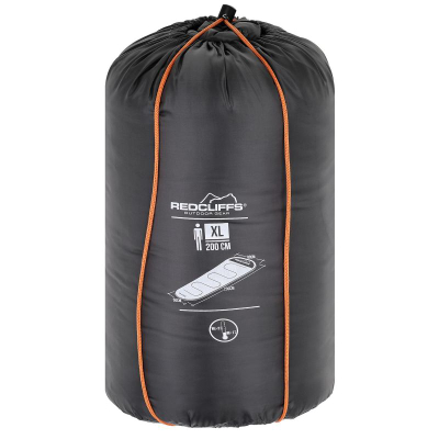 Thes gjumi Redcliffs Tourist Mummy XXL, 230x80/50cm, për temperatura 0–10°C, gri