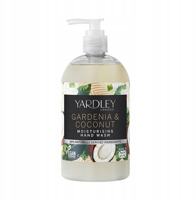 Sapun likuid për duar Yardley Gardenia Coconut Milk, botanikal, 500ml