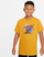 Bluzë fëmijësh Nike Sportswear Jr DR9741, pambuk, madhësia S, e verdhë