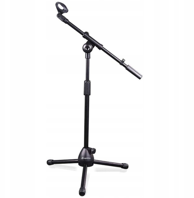 Stativ mikrofoni Suprimo SMT1, tripod dyshemeje i palosshëm, krah 44 cm, deri 80 cm, i zi