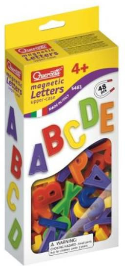 Lodër me magnet Quercetti ABC Magnetic, 48 shkronja, shumëngjyrëshe