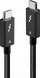 Kabllo USB C Lindy Thunderbolt 4, 1m, 40 Gb/s, e zezë