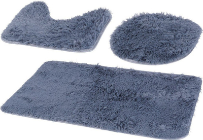 Set tapetesh banjoje 3 copa, pelushi, kundër rrëshqitjes, blu navy