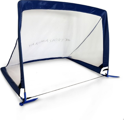 Portë futbolli Yakima Pop up Gate 100272, set 2 copë, me çantë për ta marrë me vete, e bardhë