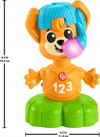 Lodër interaktive Mattel Fisher Price Link Squad Fox, muzikore, që i mëson të kundërtat, shumëngjyrëshe