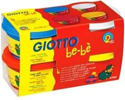 Пластелин Giotto Be-bè моделинг тесто, сет со 4 бои