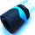 Kabllo-kops për kopsht Super Quality 1/2" 12.5mm, alumini me ABS, gri me blu