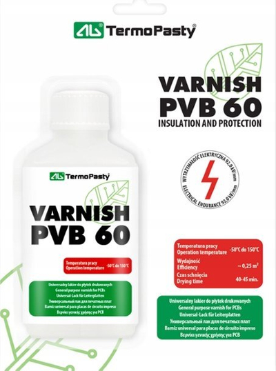 Llak mbrojtës AG TermoPasty PVB 60, 50ml, me furçë, i tejdukshëm