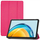 Mbështjellës tablet iLike Galaxy Tab S8 Plus 12.4, tri-fold, eco leather, coral pink