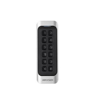 Lexues karte me tastierë Hikvision DS-K1107AEK, EM 125kHz, RS-485 Wiegand OSDP, i zi