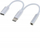 Adapter audio PremiumCord USB C në 3.5mm, port USB C për karikim, i bardhë