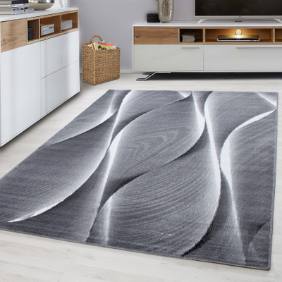 Tapet Ayyildiz Carpets Parma 9310, trashësi 9 mm, me dizajn abstrakt, gri