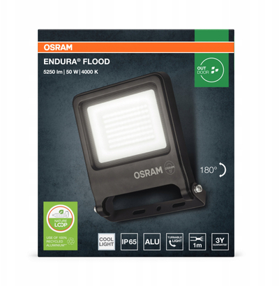 Projektor LED Osram ENDURA Flood PCR, dritë e bardhë e ftohtë, i bardhë