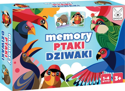 Loja memory Wacky Birds Kangaroo, për kalamaj, shumëngjyrëshe