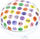 Zile biçiklete Dunlop 1042275, 80mm, Smiley Face, metalike