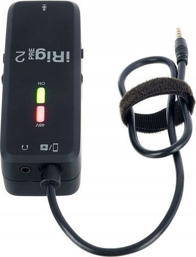 Paraforcues mikrofoni IK Multimedia iRig Pre 2, portabël, për telefon e tablet