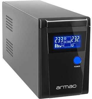 UPS Armac Pure Sine Wave Office, 650VA, me ekran LCD, ngjyrë e zezë