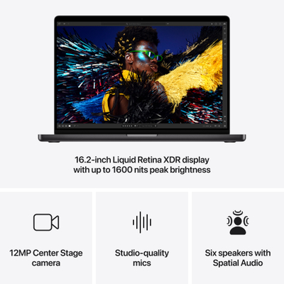 Apple MacBook Pro 16", M4 Pro 14‑core, 48GB, 1TB SSD, 20‑core GPU, Space Black