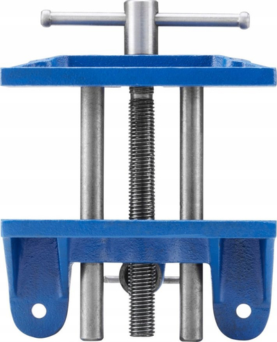 Mengenë druri Record V150B, clamp mount, nofulla 150mm, blu