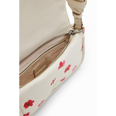 Çantë krahu për femra Desigual Bag Circa Gales, e bardhë/rozë