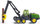 Lodër traktor pyjor Siku John Deere 1652, metal, goma gome, jeshile