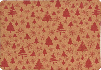 Mbulesë tavoline Home Styling Collection Christmas, tapë, 40x30 cm, e kuqe