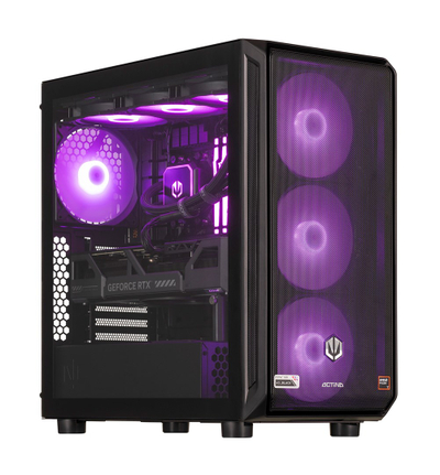 Kompjuter desktop gaming me AMD Ryzen 9 9900X, NVIDIA GeForce RTX 5090 32GB, i zi