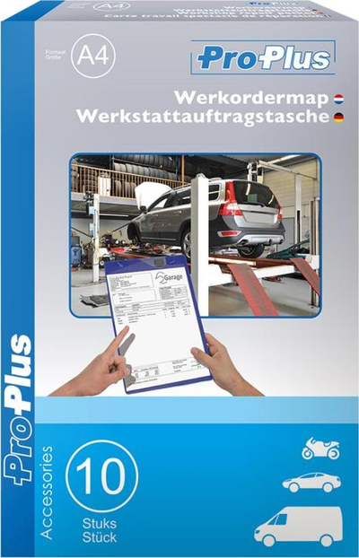 Mbajtëse dokumentesh ProPlus Workshop A4 580042, set me 10 copë, me xhep çelsash, vjollcë