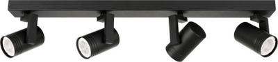 Spote tavanale Netlighting Spiela, 4x GU10, bar modern, e zezë