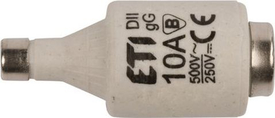 Siguresë DIAZED REV 0515085555 DII, 10A, 500V, e bardhë, set 5 copë