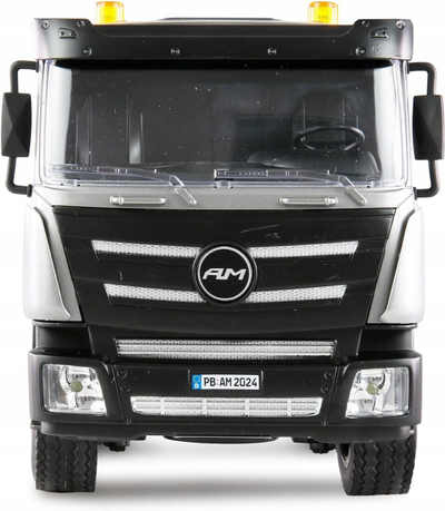 Kamion ndërtimi me telekomandë Amewi 1:24 G836E, set me eskavator, 2.4 GHz, verdh e zi