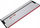 Shinë udhëzuese Flex GRS 80, alumin, 80cm, argjend