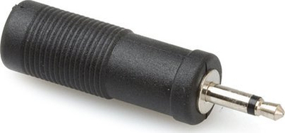 Adapter audio Hosa GMM-303, 1/4" TS në 3.5 mm TS, i argjendtë