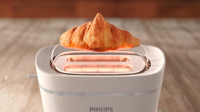 Toaster Philips HD2640, 2 vende pjekjeje, 8 nivele, i bardhë