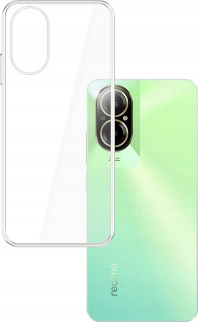 Kapak telefoni 3mk Clear Case për Realme C67, transparent