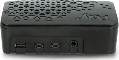Kuti Argon40 Argon Poly+ për Raspberry Pi 4B, me ventilator, me vrima ajrimi, e zezë