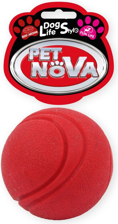 Top për qen PET NOVA TPR, 5cm, i kuq