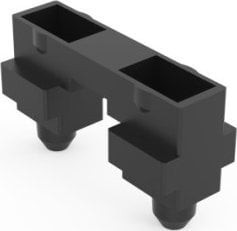 Aksesorë për kabinet rack Schroff Varie, për profile alumini 19", paketim 100 copë, plastikë e zezë