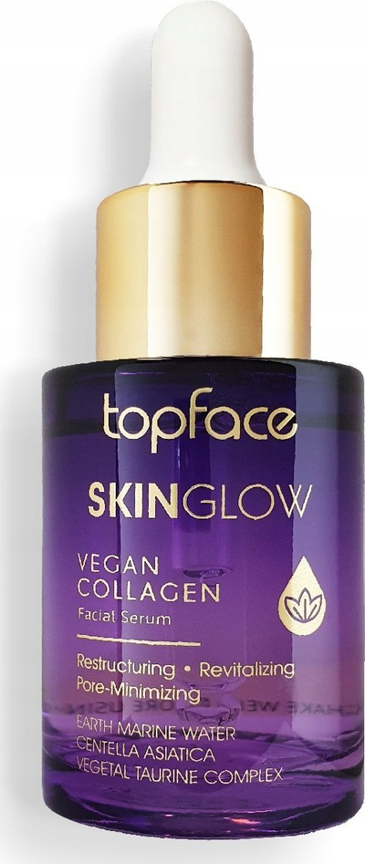 Serum fytyre Topface Skinglow Vegan Collagen, rigjallëron lëkurën, 30ml